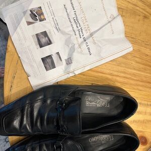 Salvatore Ferragamo Men's Elegant Black Slip-Ons